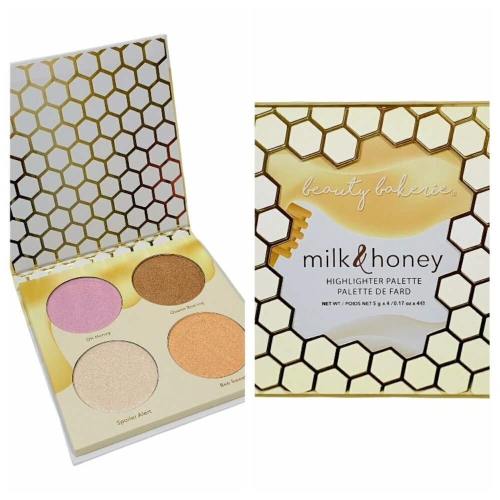 Beauty Bakerie Milk & Honey‎ Highlighter Palette Highly Pigmented Glow